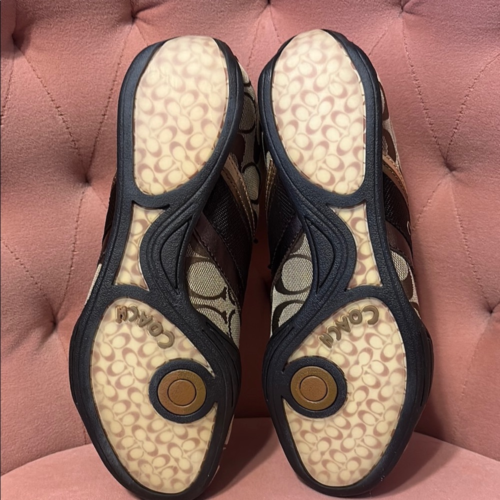 Coach Brown and Tan Sneakers with Contemporary Style - Picture 4 of 5